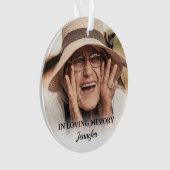 愛する人の記憶に　クリスマスの写真 オーナメント (正面)