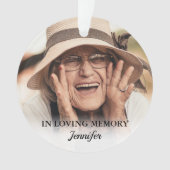 愛する人の記憶に　クリスマスの写真 オーナメント (正面)