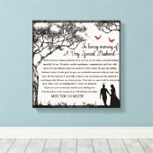 愛する人の記憶に/夫 キャンバスプリント (インサイチュ (ウッドフロア))