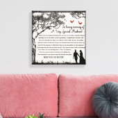 愛する人の記憶に/夫 キャンバスプリント (インサイチュ (リビング))