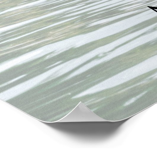 愛する人の記憶に 山の写真記念 ポスター (角)