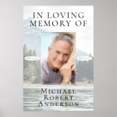 愛する人の記憶に 山の写真記念 ポスター (正面)