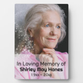 愛する人の記憶に 星の塵の記念オーバル写真 フォトプラーク (正面)