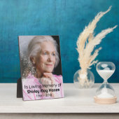 愛する人の記憶に 星の塵の記念オーバル写真 フォトプラーク (側面)