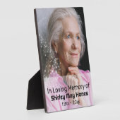 愛する人の記憶に 星の塵の記念オーバル写真 フォトプラーク (側面)