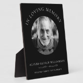 愛する人の記憶に  現代のシンプルな写真記念プレート フォトプラーク (側面)