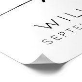 愛する人の記憶に 現代的なフォントの写真 葬儀 ポスター (角)