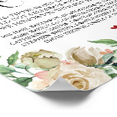 愛する人の記憶に　結婚記念テーブルサイン ポスター (角)