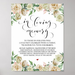 愛する人の記憶に　結婚記念テーブルサイン ポスター