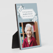 愛する人の記憶に 美しい追悼式 フォト フォトプラーク (側面)