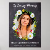 愛する人の記憶に 花の写真による追悼 ポスター (正面)