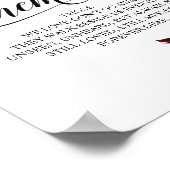 愛する人の記憶に Wedding Memorial Table Sign v13 ポスター (角)