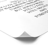 愛する人の記憶に Wedding Memorial Table Sign v23 ポスター (角)