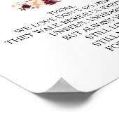 愛する人の記憶に Wedding Memorial Table Sign v25 ポスター (角)