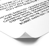 愛する人の記憶に Wedding Memorial Table Sign v25 ポスター (角)