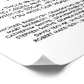 愛する人の記憶に Wedding Memorial Table Sign v2 ポスター (角)