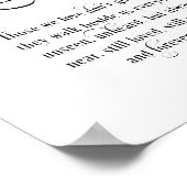 愛する人の記憶に Wedding Memorial Table Sign v2 ポスター (角)