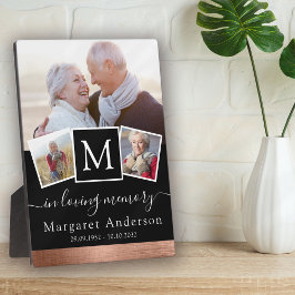 愛する人の記憶の写真コラージュ葬儀追悼 フォトプラーク
