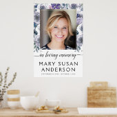 愛する人の記憶の写真 ローズ ウェルカムサイン ポスター (キッチン)