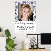 愛する人の記憶の写真 ローズ ウェルカムサイン ポスター (ホームオフィス)