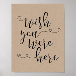 愛する人の記憶の看板 - ここにいてくれたらな (v3) ポスター