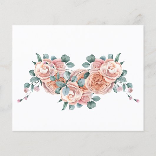 愛する人の記憶を共有する優しい言葉の葬儀出席カード (裏面)