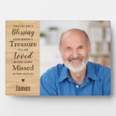 愛する人の記憶を永続させる家族の記念プレート フォトプラーク (正面)