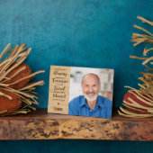 愛する人の記憶を永続させる家族の記念プレート フォトプラーク (側面)