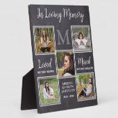 愛する人の記憶を称えるフォトコラージュ追悼プレート フォトプラーク (側面)