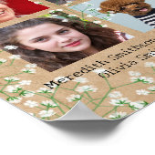 愛する人の記憶を称えるボヘミアンハート ウェディング ポスター (角)