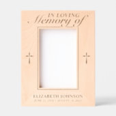 愛する人の記憶を称える写真の木製レーザー レーザー彫刻フレーム (正面)