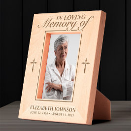 愛する人の記憶を称える写真の木製レーザー レーザー彫刻フレーム