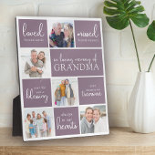 愛する人の記憶を称える写真コラージュ追悼 フォトプラーク