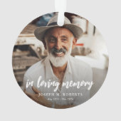 愛する人の記憶を胸に刻むクリスマスオーナメント オーナメント (裏面)