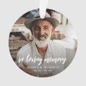 愛する人の記憶を胸に刻むクリスマスオーナメント オーナメント (正面)