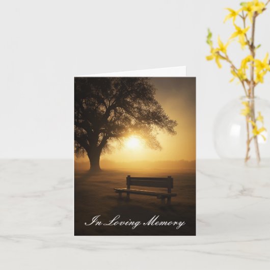 愛する人の記憶を胸に カード (黄色い花)