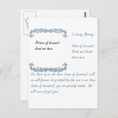 愛する人の記憶を胸に ポストカード (正面/裏面)