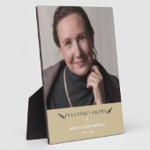 愛する人の記憶を胸に　ミニマル　ゴールド フォトプラーク (側面)