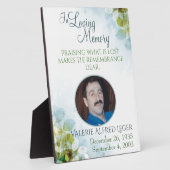 愛する人の記憶を胸に 永遠の記念品 フォトプラーク (側面)