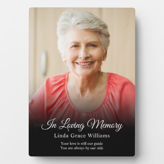 愛する人の記憶を胸に 永遠の記念品 フォトプラーク (正面)