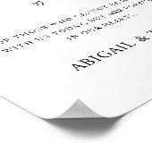 愛する人の記憶 ウェディングメモリアルテーブル ポスター (角)