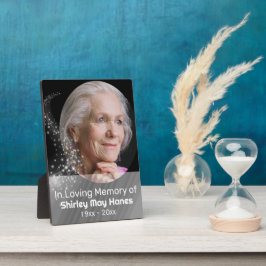 愛する人の記憶 星屑メモリアルオーバル写真 フォトプラーク