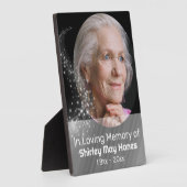 愛する人の記憶 星屑メモリアルオーバル写真 フォトプラーク (側面)