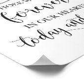 愛する人の記憶 結婚式 追悼式 看板 ポスター (角)