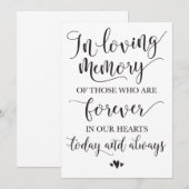 愛する人の記憶 追悼 結婚式 記念看板 (正面/裏面)
