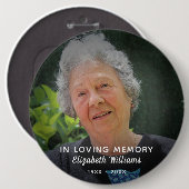 愛する人の追悼写真　人生の祝い 缶バッジ (正面&裏面)