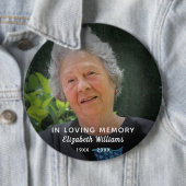 愛する人の追悼写真　人生の祝い 缶バッジ (インサイチュ)