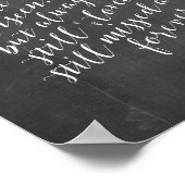 愛する人の追悼 ウェディングメモリアル、葬儀、ラスティックスタイル ポスター (角)