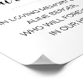 愛する人の追悼 キャンドルが灯る ポスター (角)