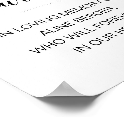 愛する人の追悼 キャンドルが灯る ポスター (角)